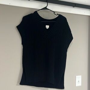 A New Day Oversized Black Sweatervest